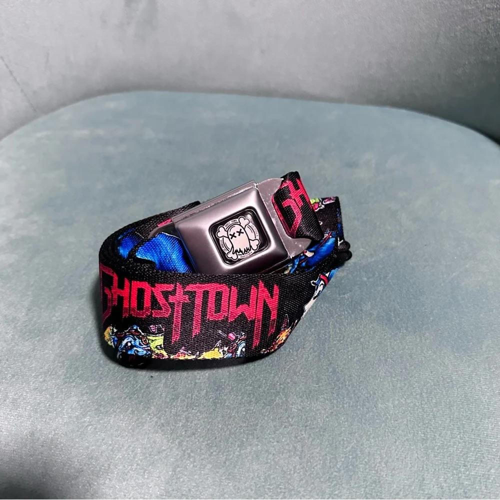Hot Topic Rare Ghost Town Buckle Down Belt